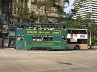 Tram in Hong Kong.