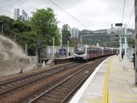 KCRC northbound train at University station.